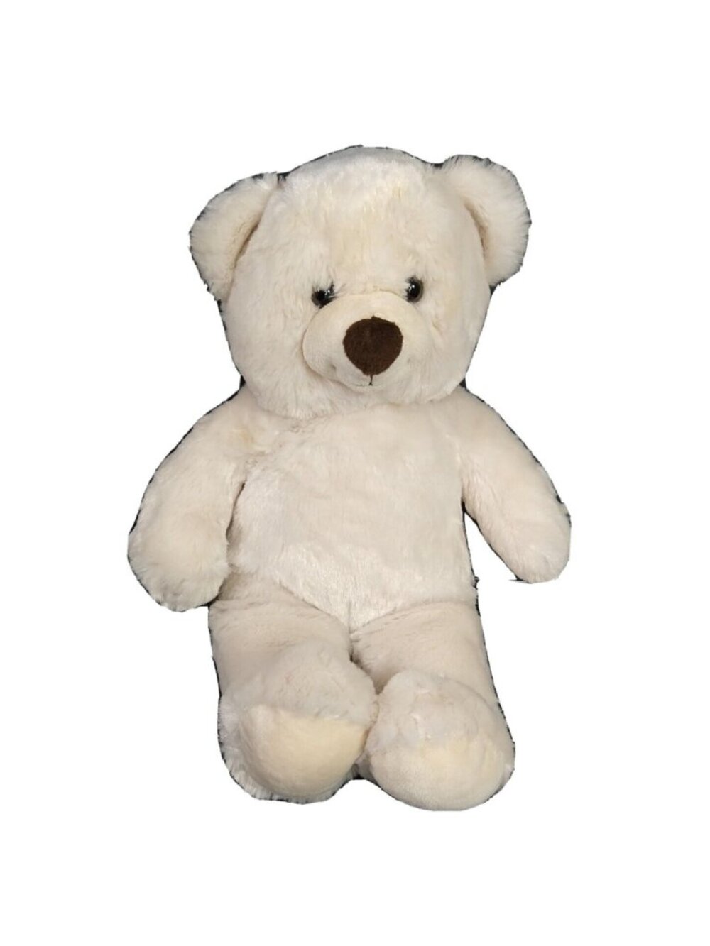 Build A Bear Teddy Bear Plush Cream Tan Stuffed Animal Cuddly Toy 15 inch